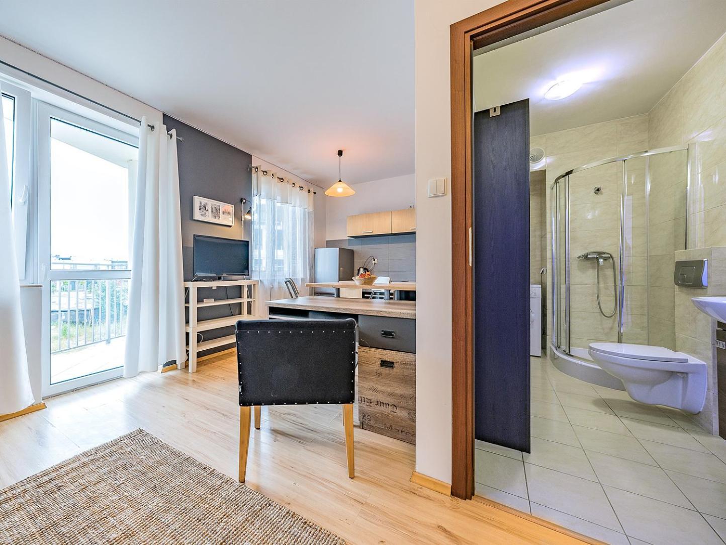 Apartament Z Balkonem I Bezplatnym Parkingiem Гданск Екстериор снимка